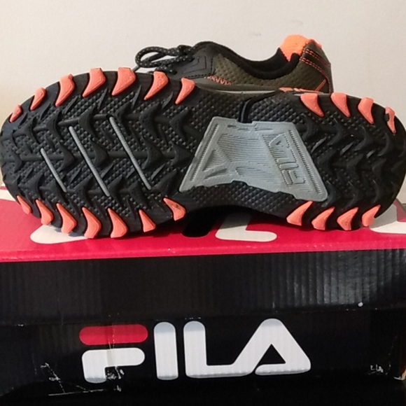 Kids school shoe FILA Exhibition 6 TRMC/BLK/SHOR, Sz 3 - Picture 2 of 7